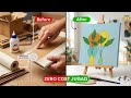 Canvas at ₹2😱 | DIY Hacks | How to make Canvas at Home? In Just 2 Rupees. #diy #painting #canvas 