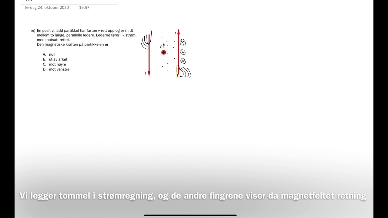 Fysikk 2 Eksamen høst 2018 oppgave 1m