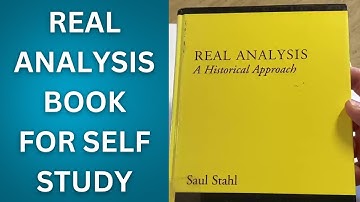 Real Analysis Book for Self Study