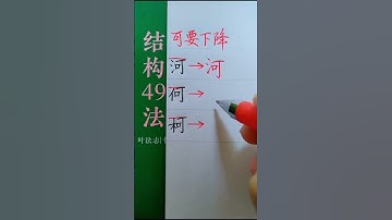 How to write Chinese Characters beautiful #汉字之美 #chinesecharacterwriting #chinesecharacters