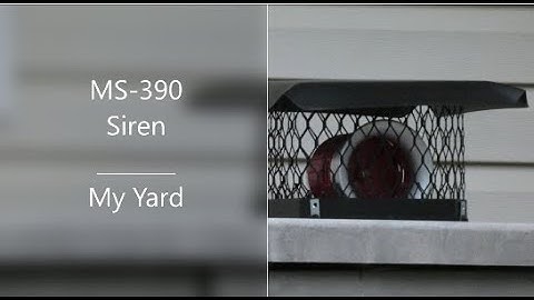 MS-390 Siren | Short Attack | Harford, MD | COVID-19 Alert | 11/25/2020