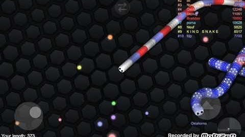 First time playing the AI on slither.io