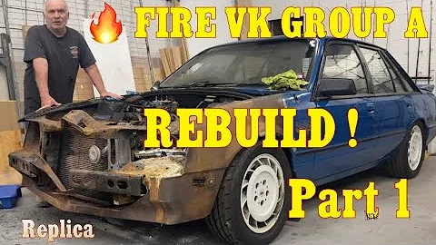 VK GROUP A SS HOLDEN COMMODORE REBUILD AFTER FIRE 🔥 Part 1