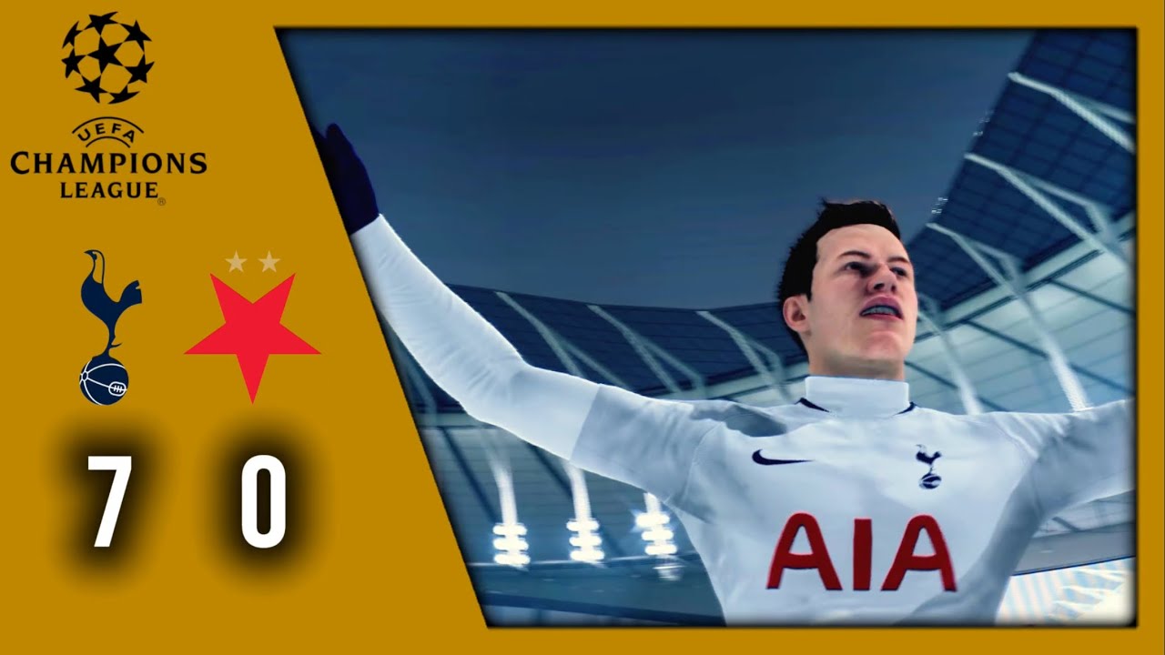 TOTTENHAM GOLEÓ Y ASEGURÓ LIDERATO EN UCL | Tottenham 7-0 Slavia Praha (FIFA)