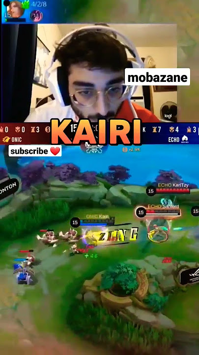 Mobazane Reaction to Kairi  Lance #mobazane #kairi #lancelot #onic #msc #shorts #mlbb #mobilelegend