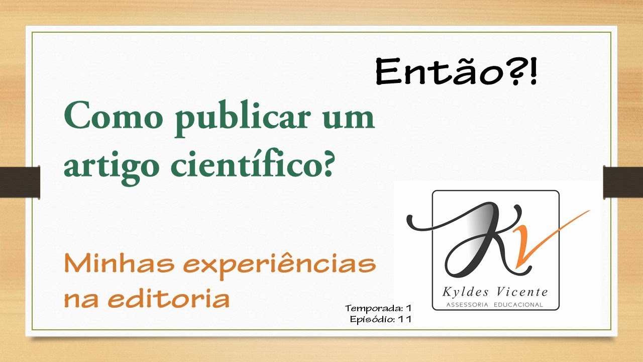 Como publicar um artigo? - YouTube