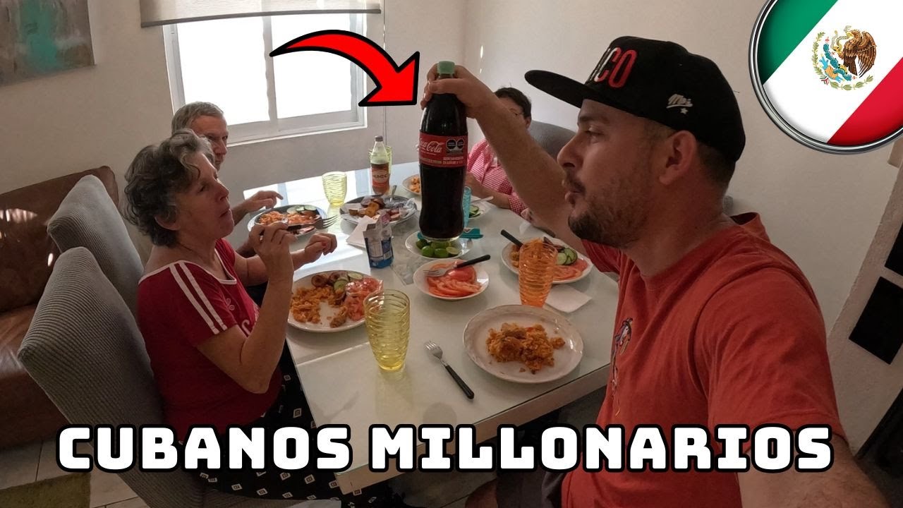 CUBANOS muestran su vida de MILLONARIOS en México y comen lo que NO podían en su país.