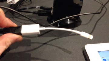 Connecting an ipad or iphone to the internet using an ethernet cable.