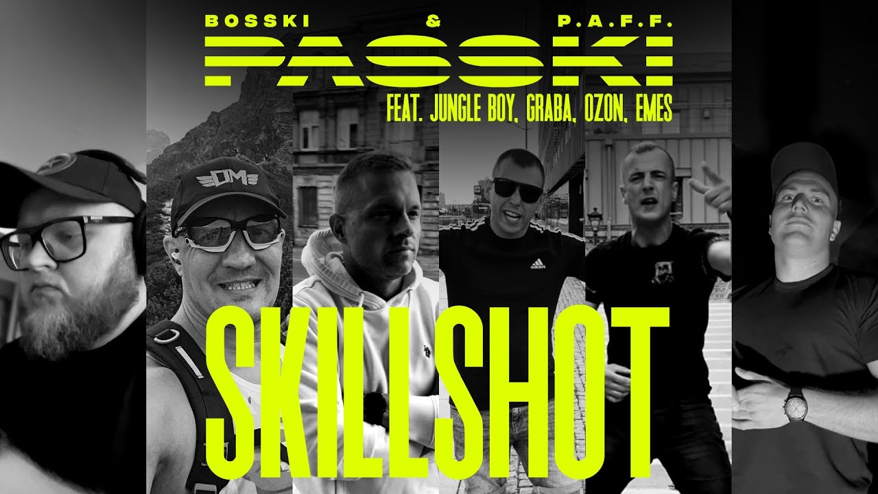 Guarda PASSKI — SKILLSHOT feat. Jungle Boy, Graba, Ozon, Emes | Official Video su YouTube Guarda PASSKI — SKILLSHOT feat. Jungle Boy, Graba, Ozon, Emes | Official Video su YouTube