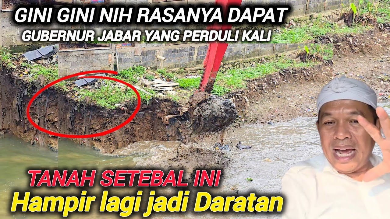 WADUH GILA❗️ADA LAGI KALI HAMPIR JADI DARATAN KALI INI DI BEKASI KOTA UNTUNG ADA PAK DEDI MULYADI❗️