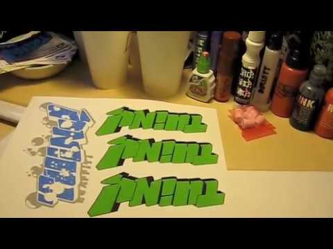 How To Make Professional Graffiti Stickers: Redo