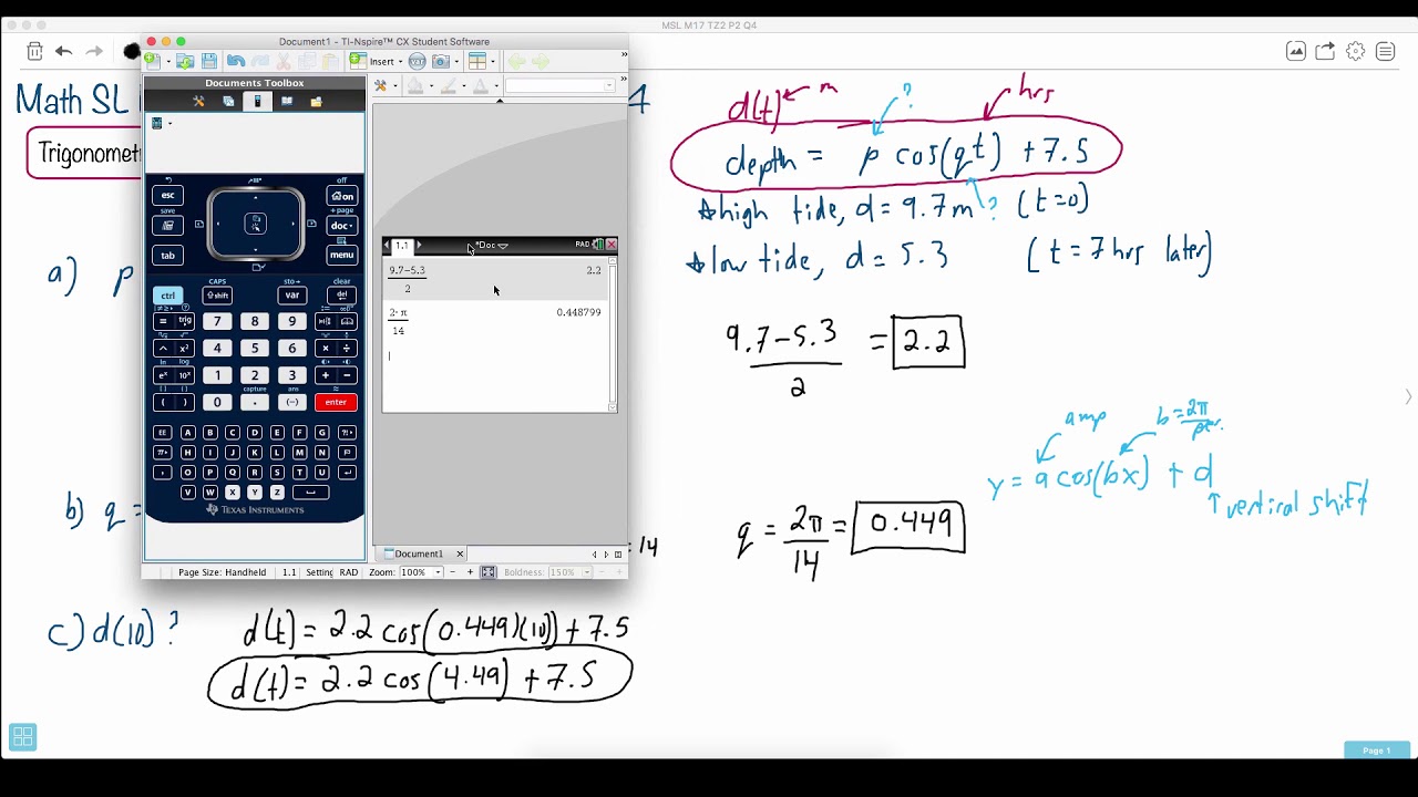 Question 4C — IB Math SL — May 2017 TZ2 Paper 2 — Past IB Exams Solutions