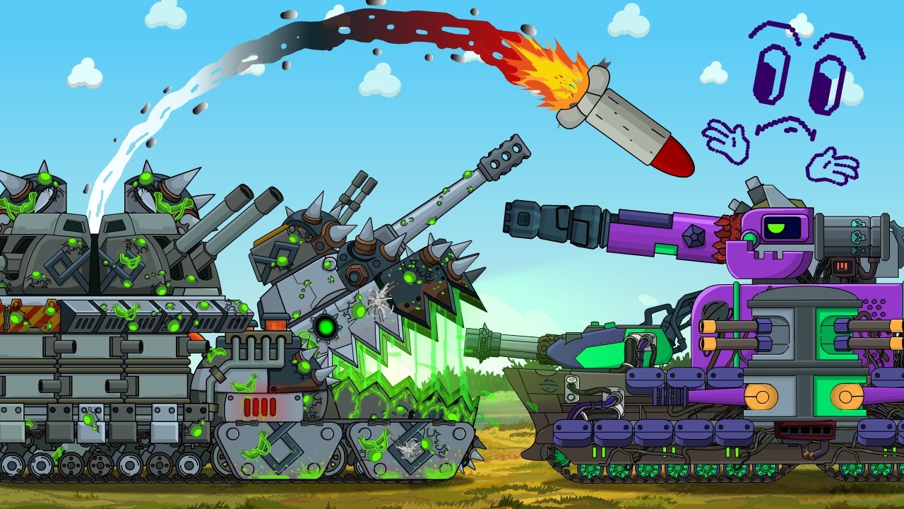 Сухопутный Крейсер vs Токсичный КВ-54 - Мультики про танки