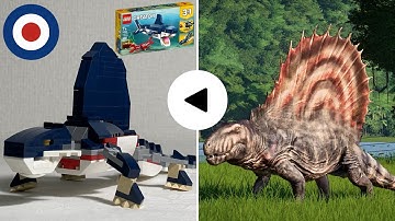 LEGO Creator 31088 Alternative build tutorial Dimetrodon、レゴクリエイター31088をディメトロドンに組み替え