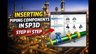 SP3D Tutorial | Insert Flanges, Valves & Instruments in Piping (Step-by-Step)