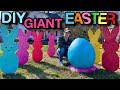 DIY GIANT BUNNY PEEPS & 3FT EASTER EGG!