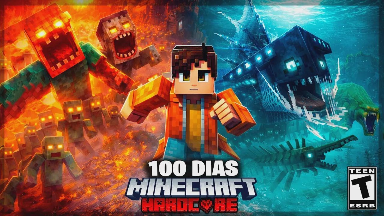 Sobreviví 100 días en una inundación zombi en Minecraft: ¡La película!