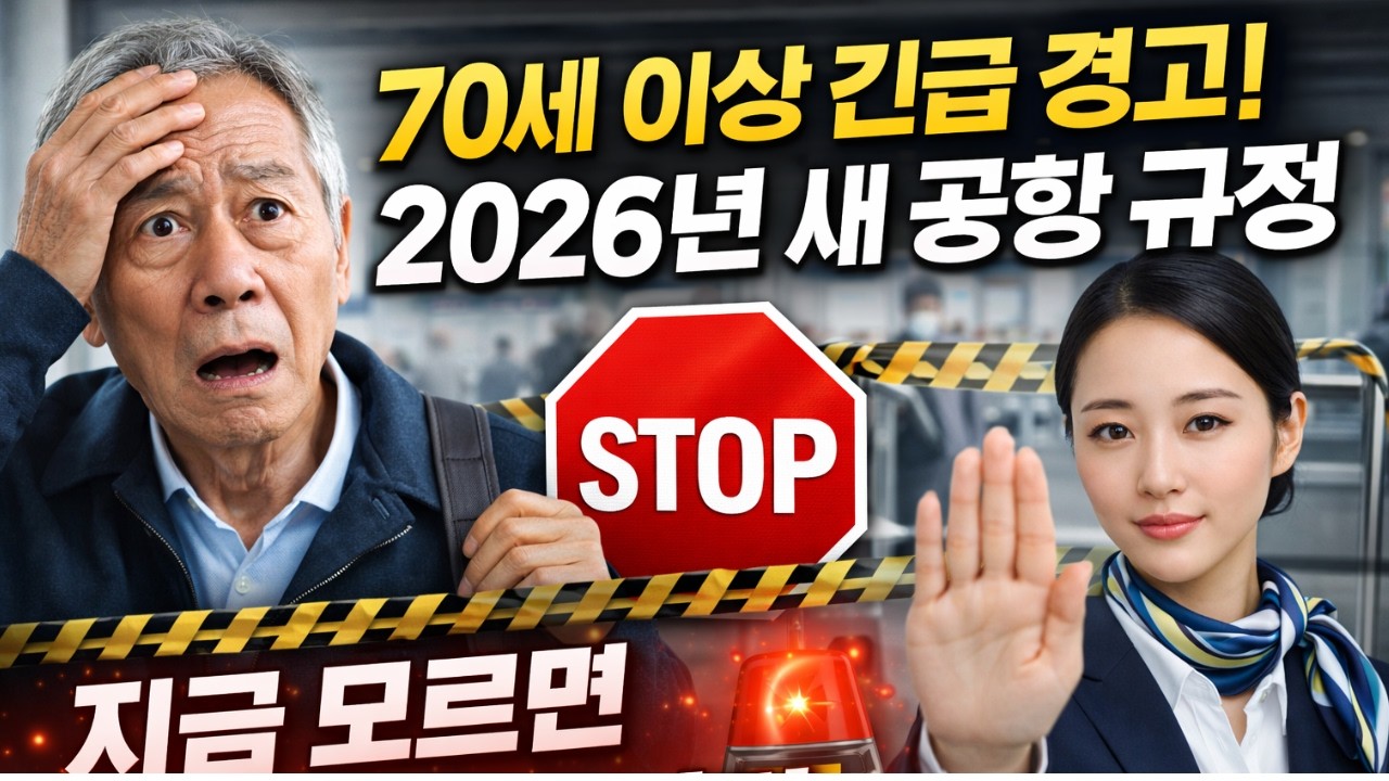 🔥 70세 이상 긴급 경고! 2026년 새 공항 규정, 지금 모르면 탑승 거부됩니다 🚨