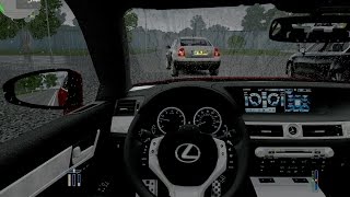City Car Driving 1.4.1 Lexus GS 350 F in rain screenshot 4