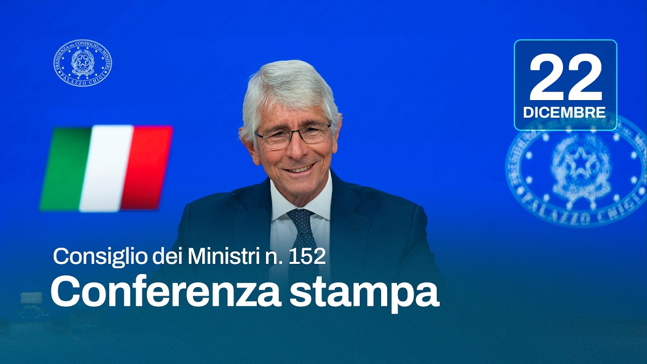 Conferenza stampa del Consiglio dei Ministri n. 152