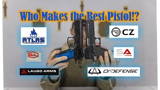 High End Pistol Shootout. Atlas, CZ, Platypus, 2311, 2011, Bul Armory with highspeed footage.