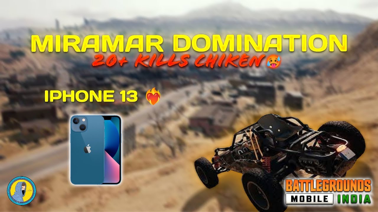 Miramar Domination ⚡20+ Kills Chiken In T1 Lobby Paid Scrims 🥵 iPhone 13 Over Powered 🔥