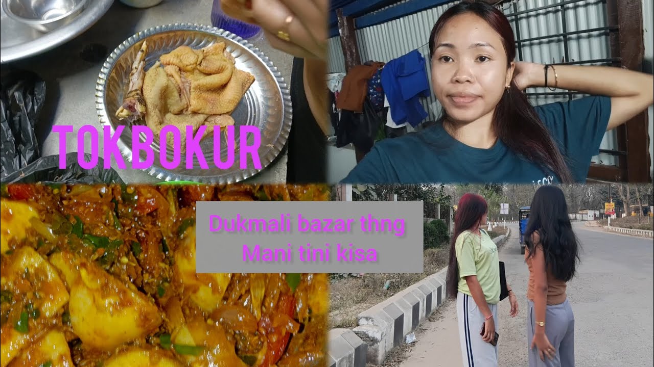 Dukmali bazar thng mani tini kisa//mangso chana mochung mani bagwi 😇😀// sampari Debbarma vlog 