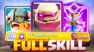 PUSH TOP LADDER WITH BEST GOLEM DECK IN CLASH ROYALE💪- FULL SKILL TACTICS ✌️