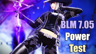 7.05 Black Mage/BLM - Power Test & Rotation (Kinda) @DesperiusFFXIV