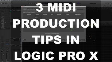 3 MIDI PRODUCTION TIPS in Logic Pro X