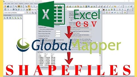 How to Export CSV to Shapefile with Global Mapper | Step-by-Step Guide