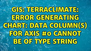 Famous GIS: TerraClimate: Error generating chart: Data column(s) for axis #0 cannot be of type string Profile