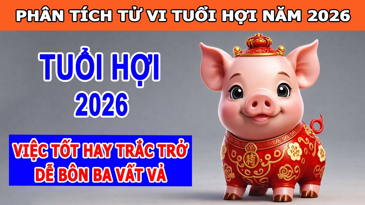 Phân Tích Tử Vi Tuổi Hợi Năm 2026 - Bận Rộn Không Ngừng Bôn Ba Nhiều Nhân Duyên Tốt - Tử Vi Cổ Học