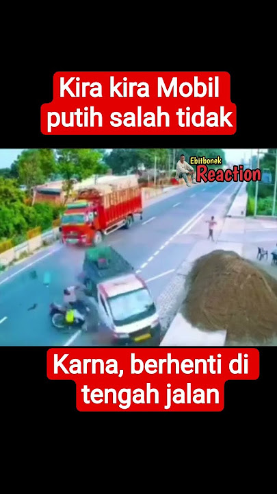 Detik detik mobil di tabrak dari belajang #cctv