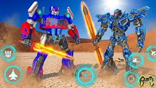 Futuristic Optimus Starscream Transformers: Truck Jet Robot City Battle 2026 #5 - Android Gameplay screenshot 2