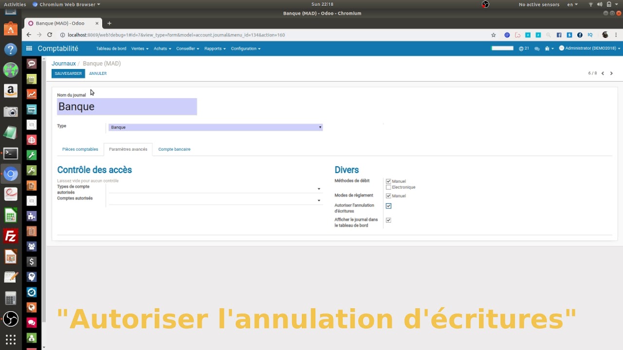 Comment Annuler paiement d'une facture   ( odoo 10)