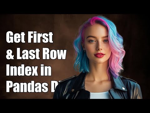 How to Get First and Last Row Index in a Pandas DataFrame