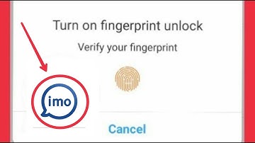 Imo App || How To Set Fingerprint & Pattern lock