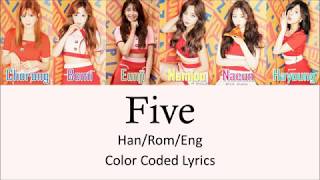 Apink (에이핑크) - Five [Color Coded Lyrics Han/Rom/Eng ]