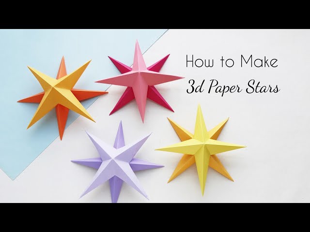 How to Make 3D Paper Stars (The Perfect Christmas Decoration for Your Home) class=