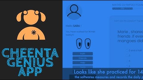 How is she learning with Cheenta Genius Maths App?