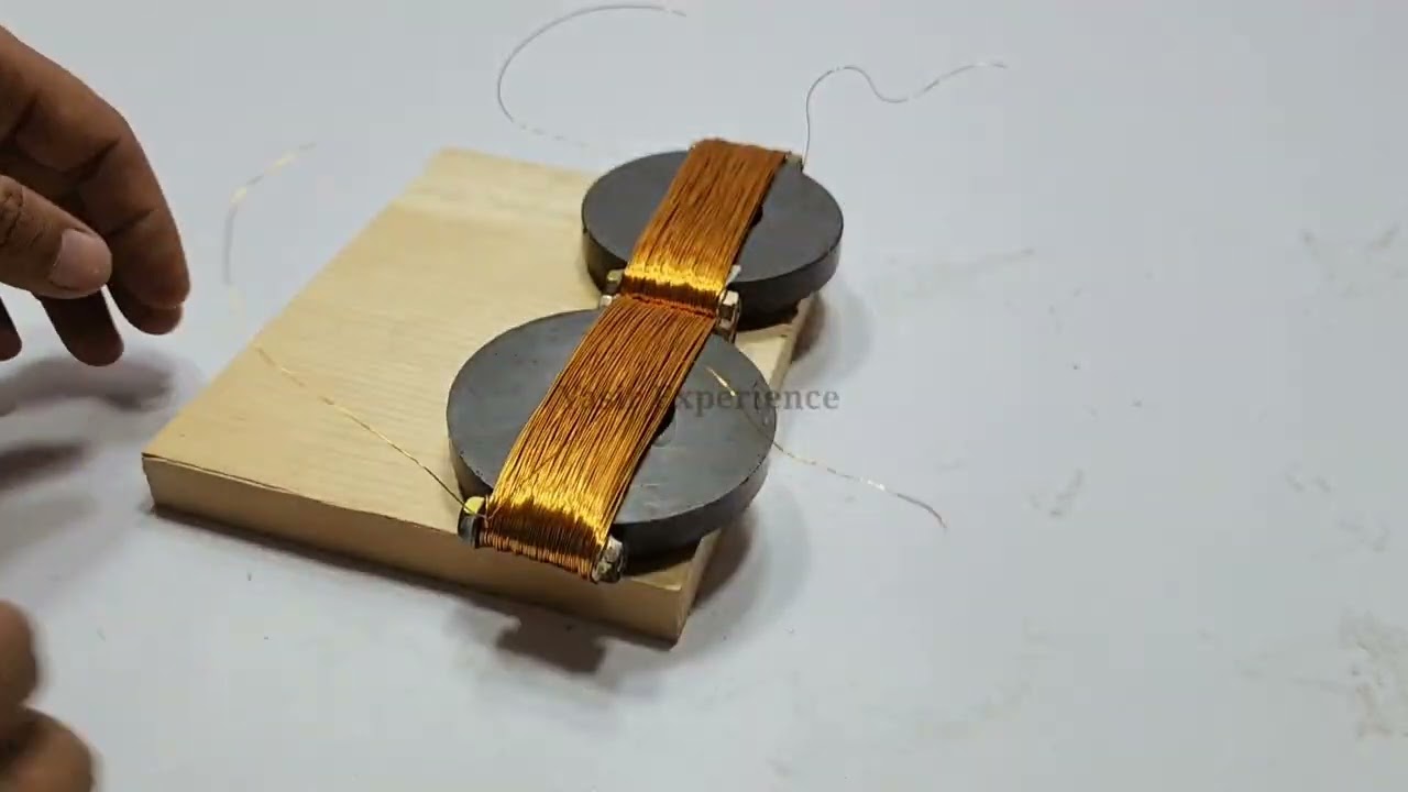 I Rewind Super magnet's into a Powerful Generator at home using Copper Wire 