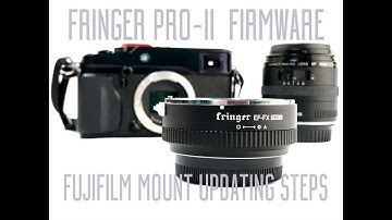 Updating Fringer Adapter Firmware-Fujifilm Mount