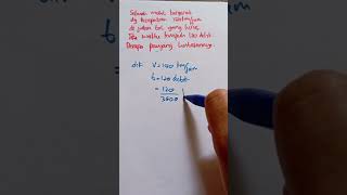 Mencari panjang lintasan GLB #glb #belajarfisika #geraklurus #glbb