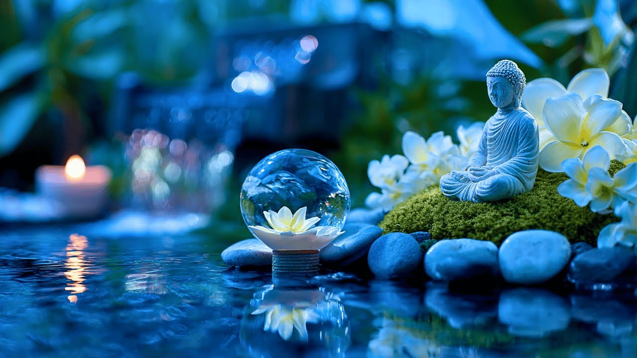 Healing of the Mind 🌿 Bamboo Water Sounds & Relaxing Music, Anxiety Relief