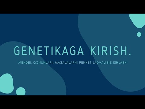 GENETIKA. 1-qism. Mendel qonunlari.