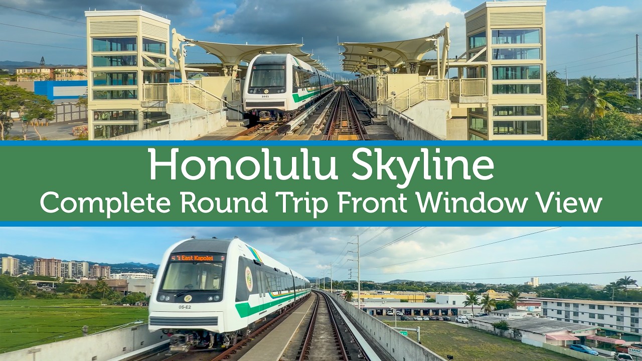 Honolulu Skyline - Complete Round Trip Front Window POV