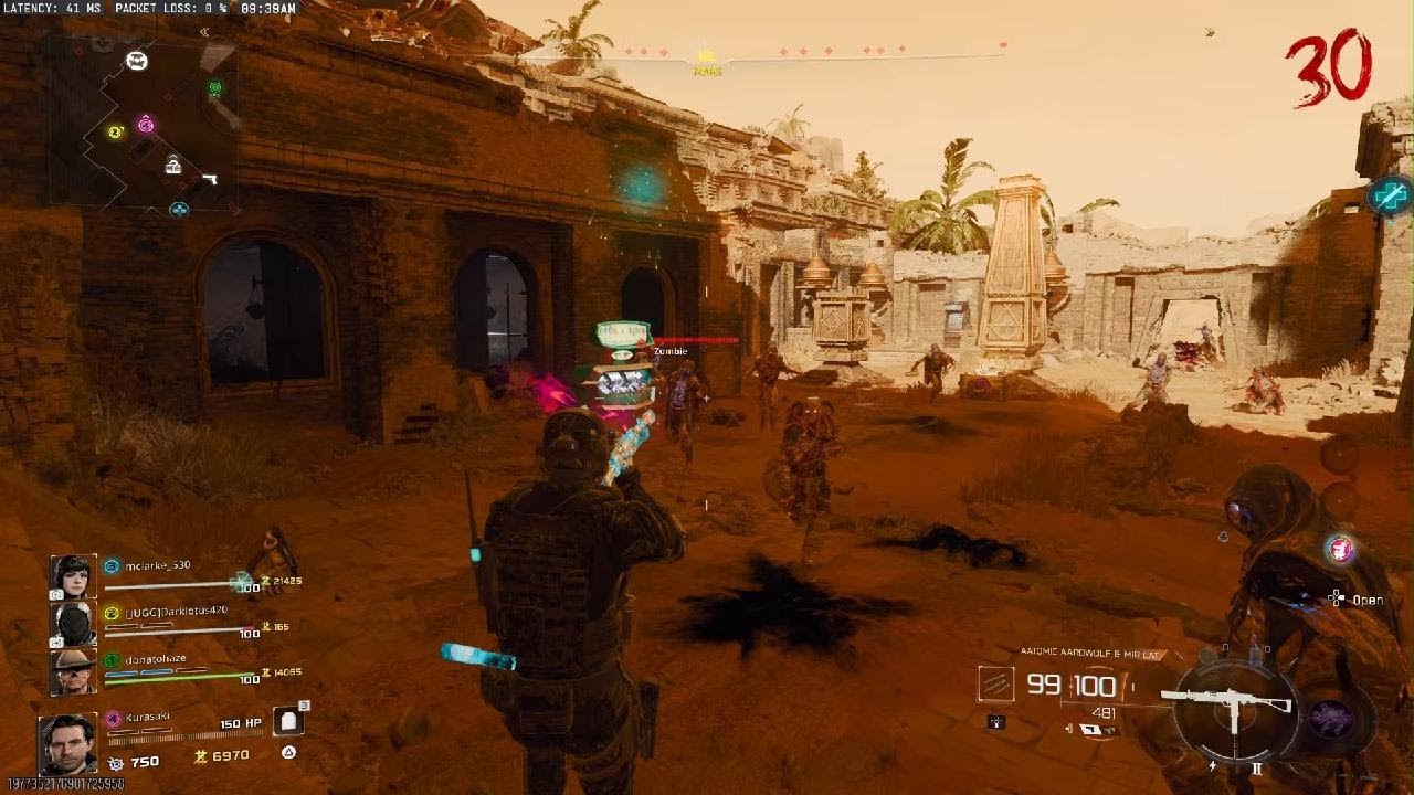 CALL OF DUTY:ZOMBIES mars event top 10 grind b07