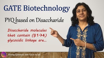 GATE Biotechnology | Solved PYQ | Solving Questions with Gauri ma’am