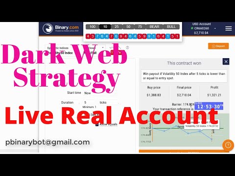 Lucrative Binary.com Strategy - Dark Web Binary Strategy | Behind The Screens Algorithm Strategy